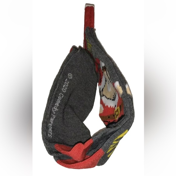 South Park Crew Socks 1 Pair Men 6-12 Gray Red Santa More Presents Christmas NEW - Picture 6 of 9